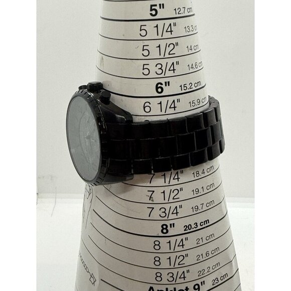 Caravelle New York by Bulova 45B122 Chronograph Quartz Men Watch Black Stainless - Picture 3 of 7